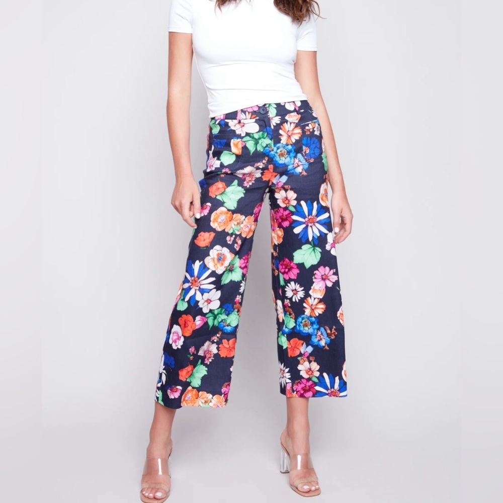 CHARLIE B ❣️Wide leg floral pants